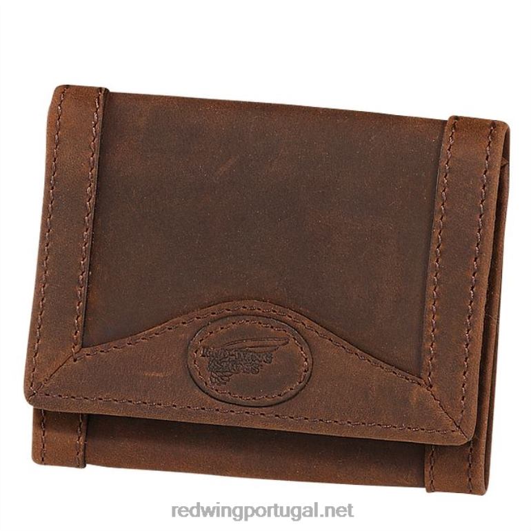 marromRed Wing carteira bifold estilo 96578 carteira unissex em couro F2TL2296