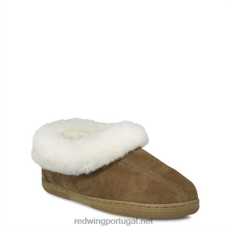 castanhaRed Wing estilo 97515 mocassim de camurça com forro de lã mocassim masculino mocassim de pele de carneiro com forro de lã F2TL2293