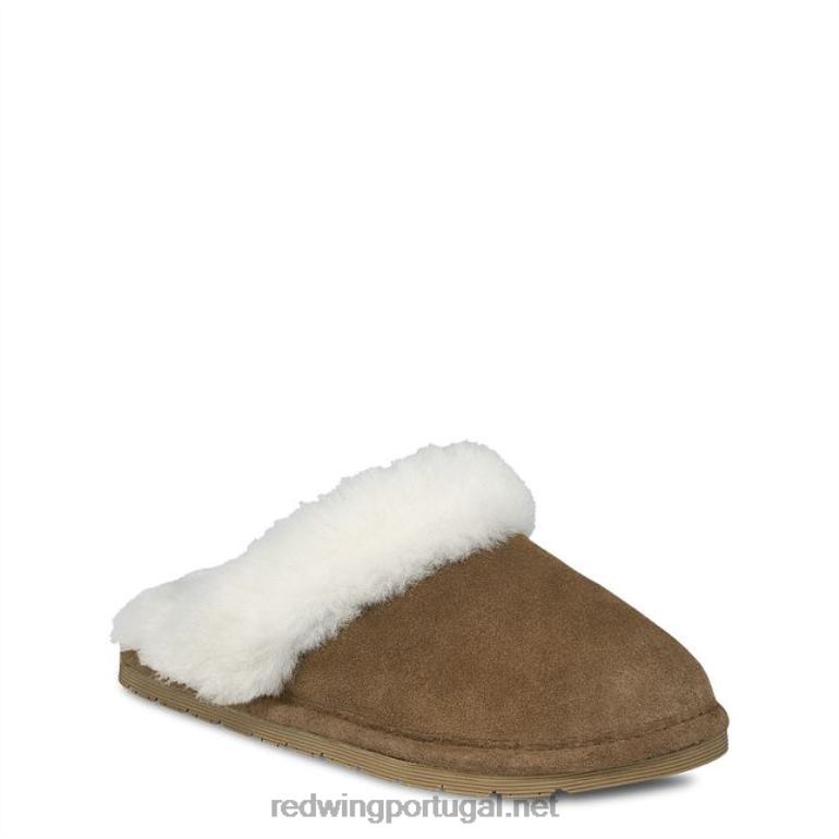 castanhaRed Wing estilo 97518 mocassim de camurça forrado de tecido moc moc masculino forrado de pano F2TL2290