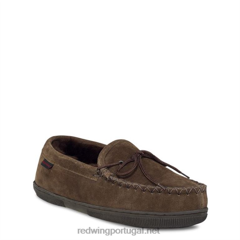 chocolateRed Wing estilo 97522 chinelo juliet de camurça forrado de lã chinelo feminino juliet forrado de lã estilo skeepskin F2TL2292