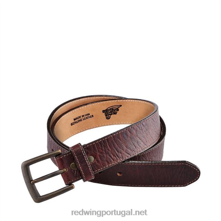 marromRed Wing cinto de couro masculino estilo 96500 em couro pioneiro ruivo F2TL2306