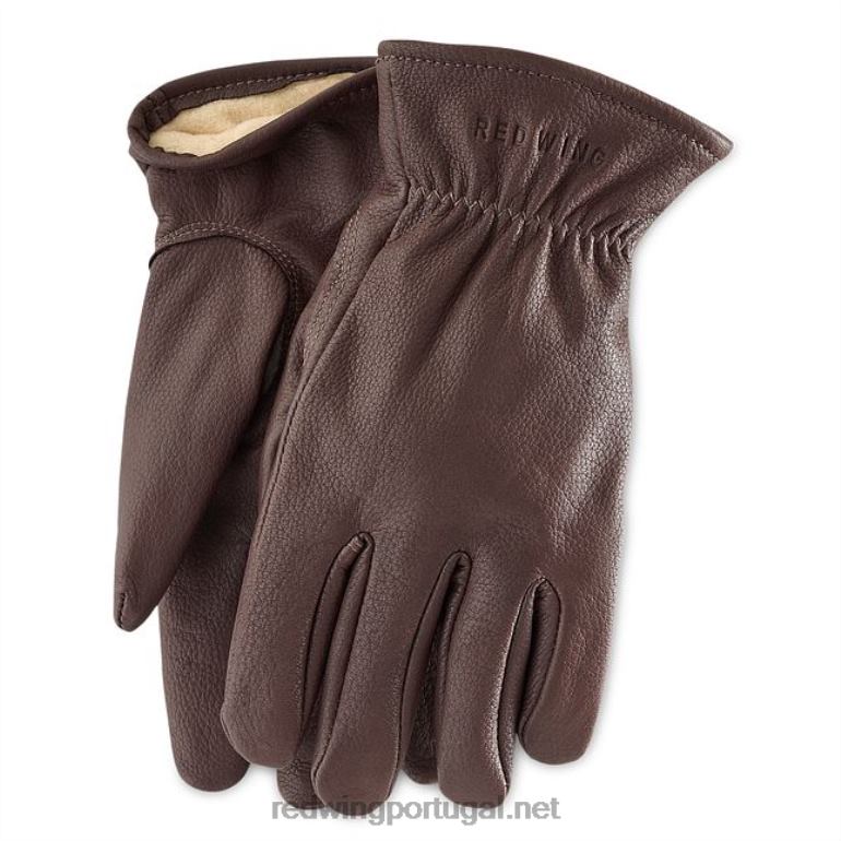 marromRed Wing estilo 95233 luva de couro camurça sem forro luva masculina em couro camurça F2TL2314