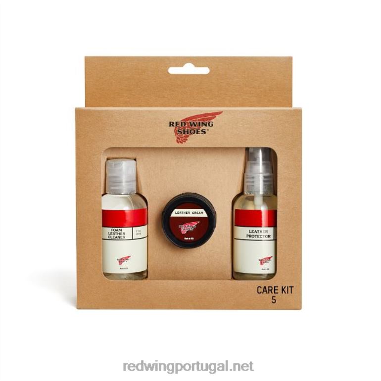 Red Wing kit de cuidado de couro com acabamento liso modelo 98031 kit de cuidado - limpar, condicionar, proteger F2TL2350