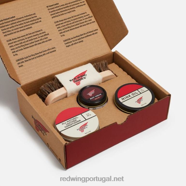 Red Wing kit de produtos de cuidados básicos estilo 97099 kit de cuidados - limpar, condicionar, proteger F2TL2353