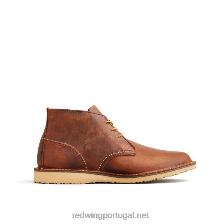 cobreRed Wing Heritage - Estilo 3311 Weeker chelsea Bota masculina de 6 polegadas em couro áspero e resistente F2TL2178