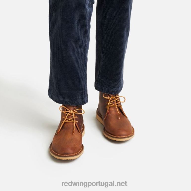 cobreRed Wing Heritage - Estilo 3311 Weeker chelsea Bota masculina de 6 polegadas em couro áspero e resistente F2TL2178