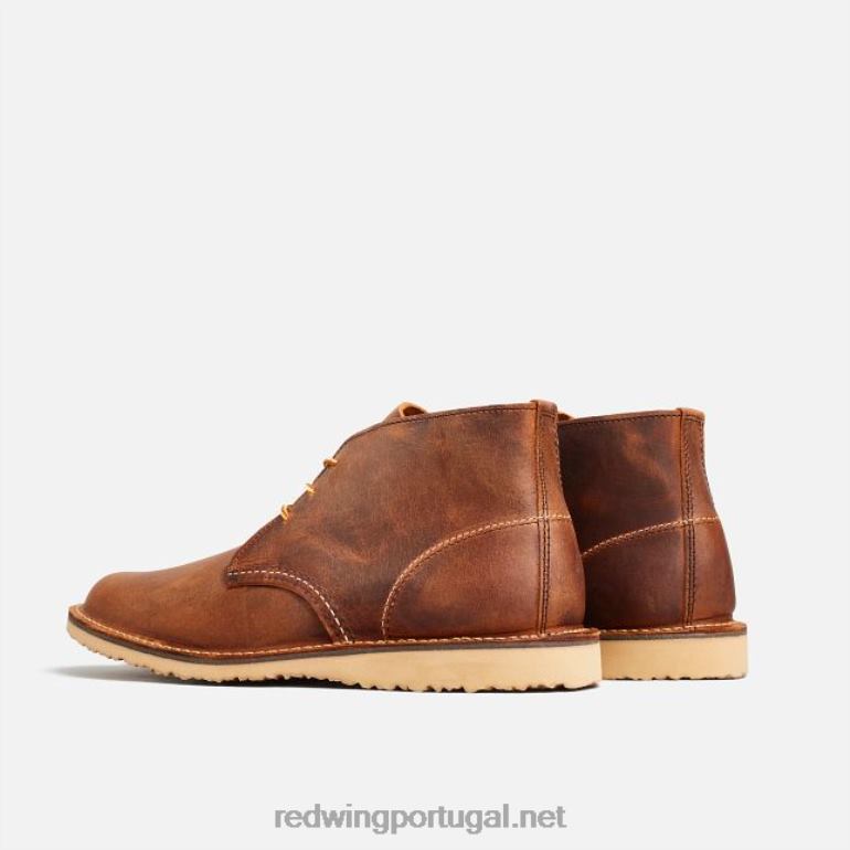 cobreRed Wing Heritage - Estilo 3311 Weeker chelsea Bota masculina de 6 polegadas em couro áspero e resistente F2TL2178