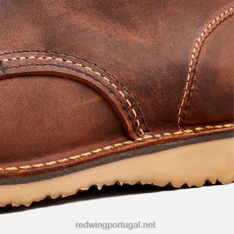 cobreRed Wing Heritage - Estilo 3311 Weeker chelsea Bota masculina de 6 polegadas em couro áspero e resistente F2TL2178
