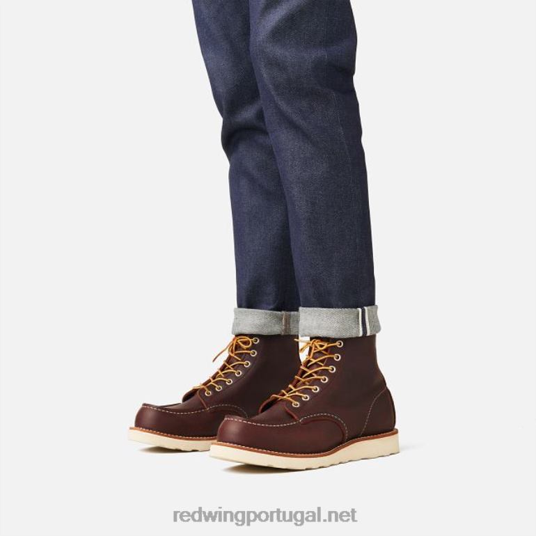 briarRed Wing Heritage - estilo 877 Bota clássica masculina Moc de 8 polegadas de 8 polegadas em couro legado F2TL2174