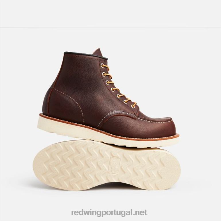 briarRed Wing Heritage - estilo 877 Bota clássica masculina Moc de 8 polegadas de 8 polegadas em couro legado F2TL2174