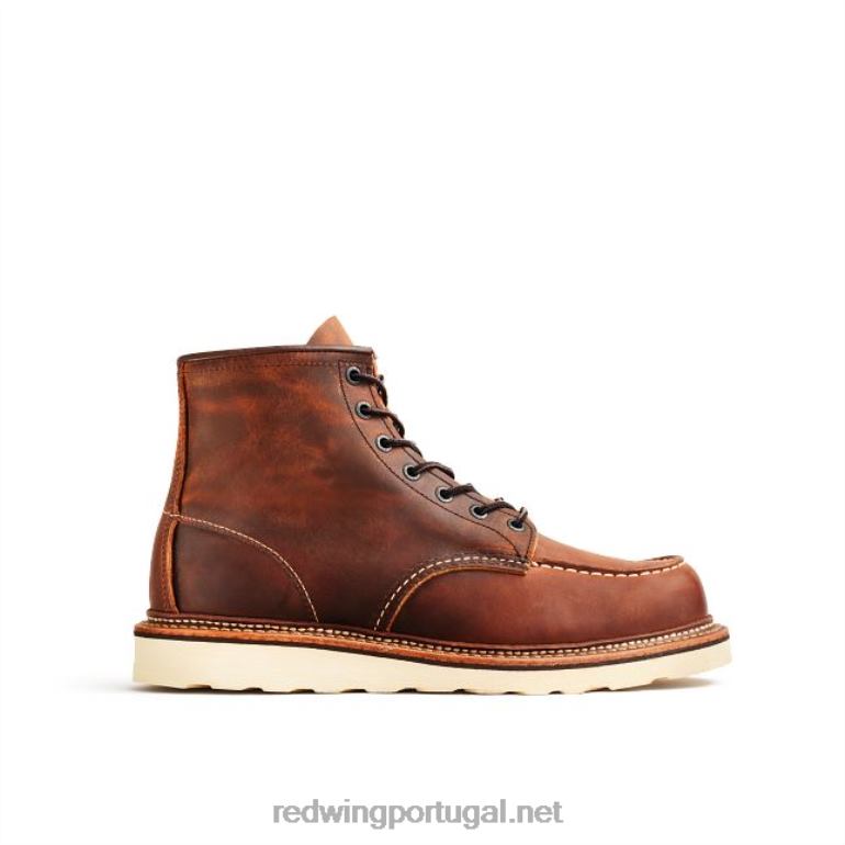 cobreRed Wing Heritage - estilo 875 Classic Moc bota masculina de 6 polegadas em couro legado F2TL2172