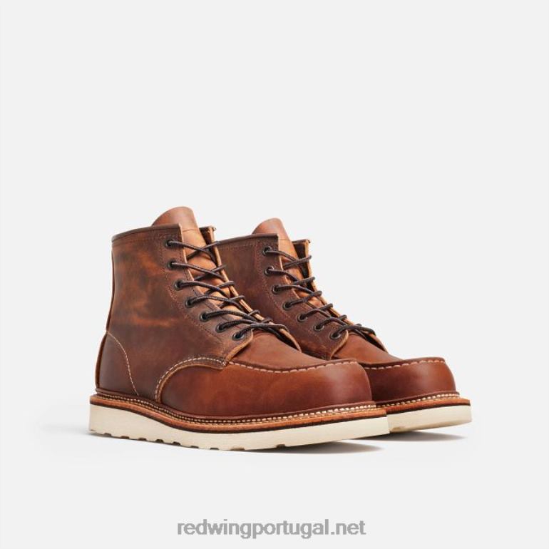 cobreRed Wing Heritage - estilo 875 Classic Moc bota masculina de 6 polegadas em couro legado F2TL2172