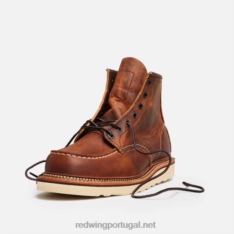 cobreRed Wing Heritage - estilo 875 Classic Moc bota masculina de 6 polegadas em couro legado F2TL2172