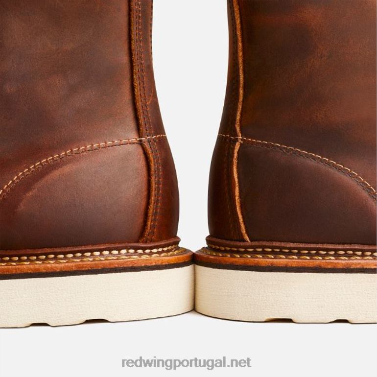 cobreRed Wing Heritage - estilo 875 Classic Moc bota masculina de 6 polegadas em couro legado F2TL2172