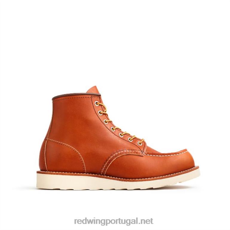 marromRed Wing Heritage - estilo 8138 Classic Moc bota masculina de 6 polegadas em couro liso oleado F2TL2173