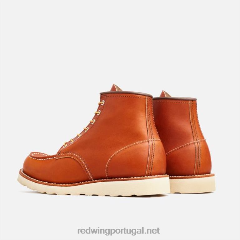 marromRed Wing Heritage - estilo 8138 Classic Moc bota masculina de 6 polegadas em couro liso oleado F2TL2173