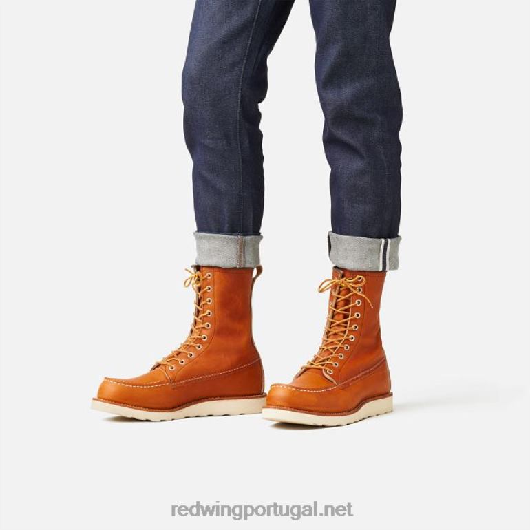 marromRed Wing Heritage - estilo 8875 Classic Moc bota masculina de 6 polegadas F2TL2175