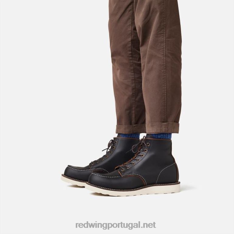 pretoRed Wing Heritage - Style 3322 Weeker Chukka Chukka masculino em couro áspero e resistente F2TL2177