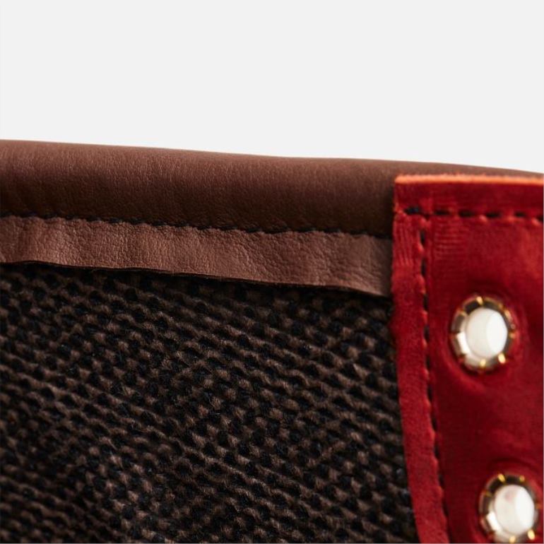 ruivoRed Wing Heritage - estilo 1907 Classic Moc bota masculina de 6 polegadas em couro áspero e resistente F2TL2171