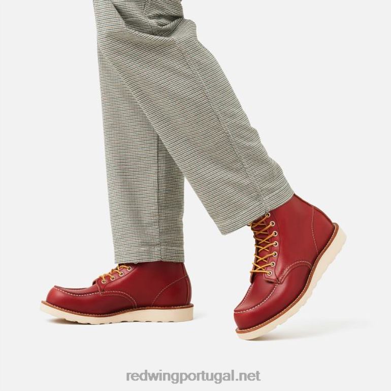 ruivoRed Wing Heritage - estilo 8849 Classic Moc bota masculina de 6 polegadas em couro pradaria F2TL2176