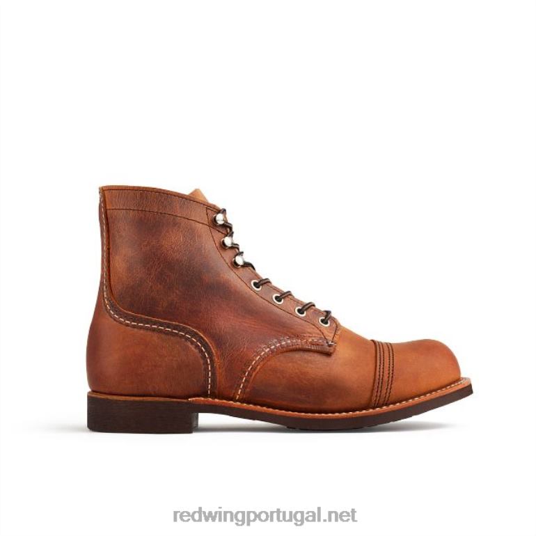 cobreRed Wing Heritage - estilo 8084 Iron Ranger Bota masculina de 6 polegadas em couro arnês F2TL2166