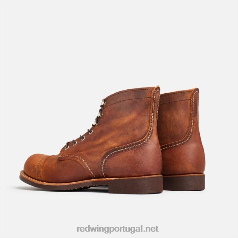 cobreRed Wing Heritage - estilo 8084 Iron Ranger Bota masculina de 6 polegadas em couro arnês F2TL2166