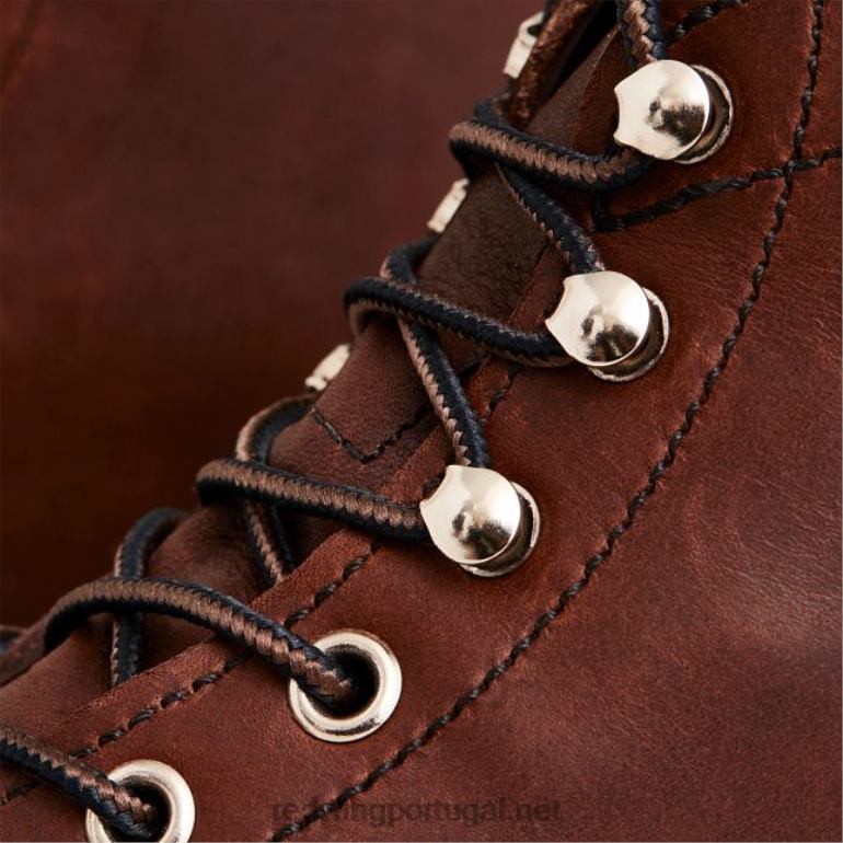 âmbarRed Wing Heritage - estilo 8083 Iron Ranger bota masculina de 6 polegadas em couro muleskinner F2TL2168
