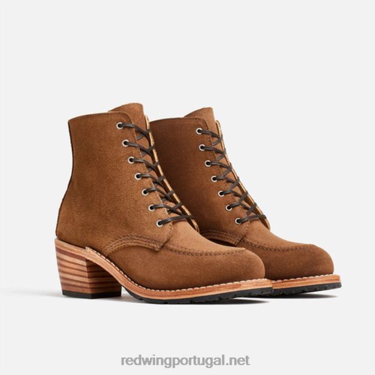 dente de alhoRed Wing bota curta feminina Heritage - estilo 3365 iron ranger em couro arnês F2TL2183