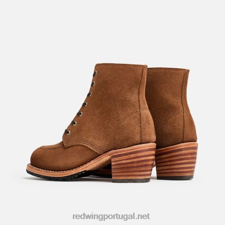dente de alhoRed Wing bota curta feminina Heritage - estilo 3365 iron ranger em couro arnês F2TL2183