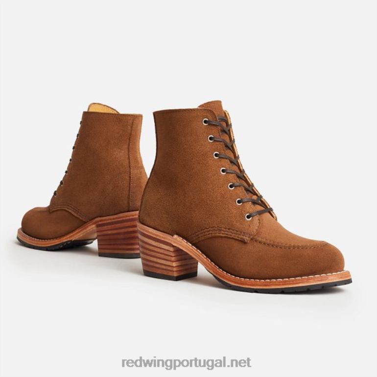 dente de alhoRed Wing bota curta feminina Heritage - estilo 3365 iron ranger em couro arnês F2TL2183