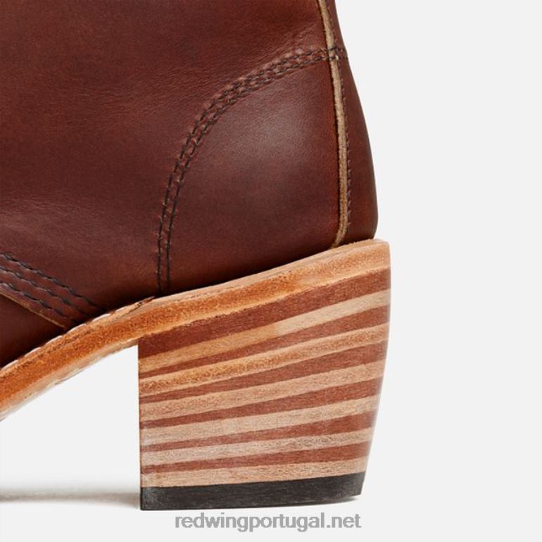 âmbarRed Wing Heritage - Bota feminina clara estilo 3403 em couro acampo F2TL2182