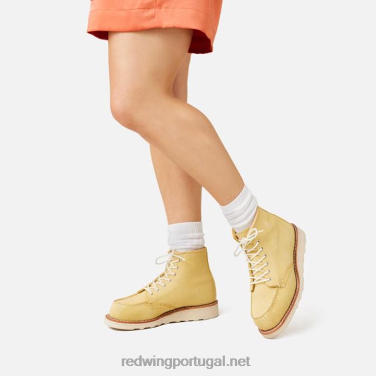 Red Wing Heritage - estilo 3328 Bota clássica feminina moc de 6 polegadas em couro abilene F2TL2192