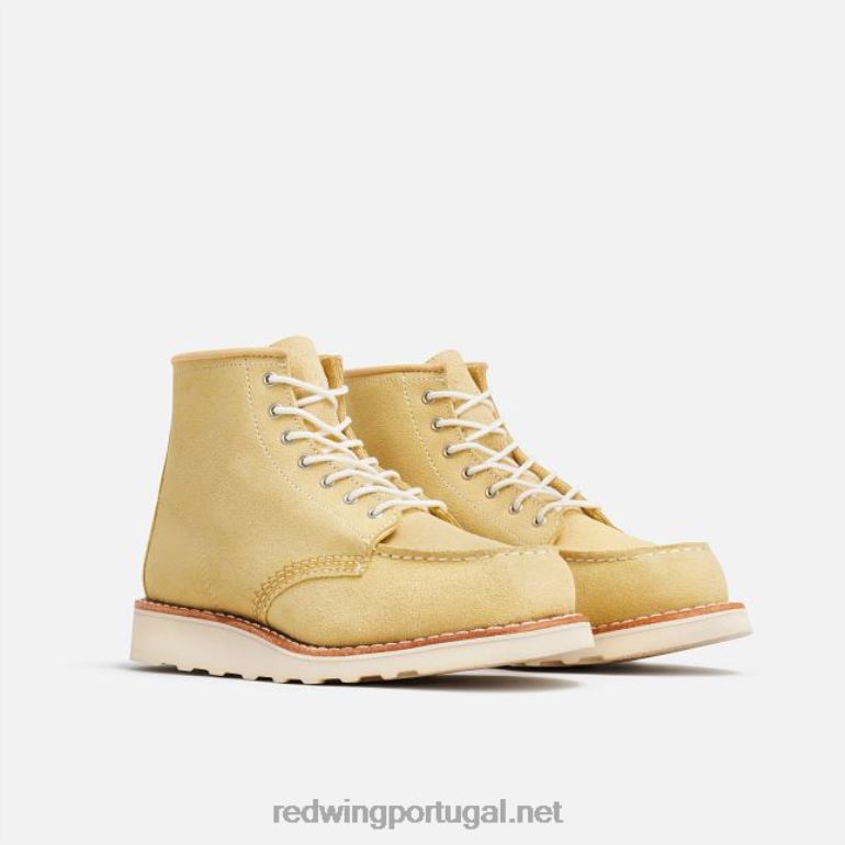 Red Wing Heritage - estilo 3328 Bota clássica feminina moc de 6 polegadas em couro abilene F2TL2192