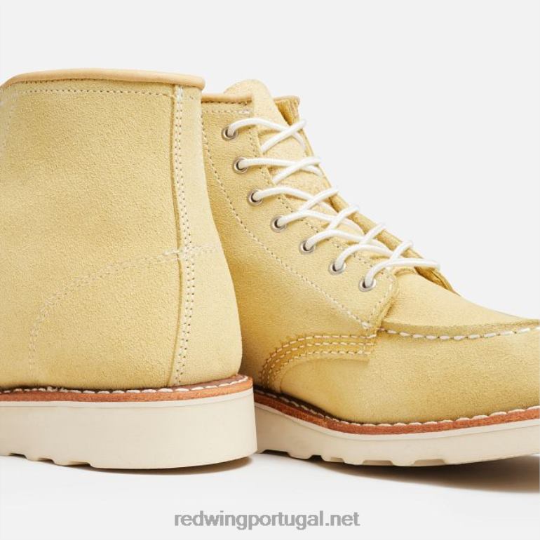 Red Wing Heritage - estilo 3328 Bota clássica feminina moc de 6 polegadas em couro abilene F2TL2192