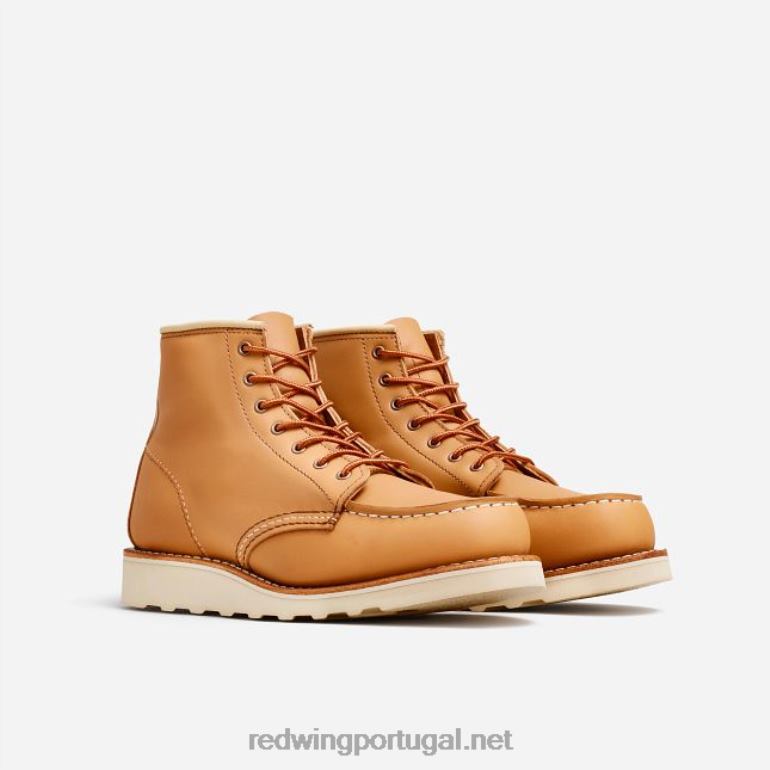 bronzeadoRed Wing Heritage - Estilo 3423 Bota feminina clássica Moc de 6 polegadas em couro Butter Abilene F2TL2191