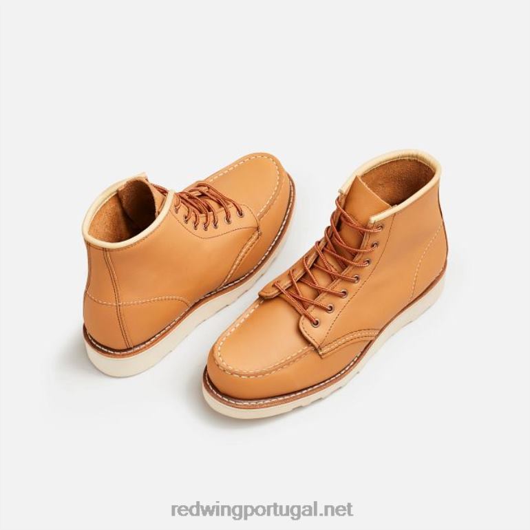 bronzeadoRed Wing Heritage - Estilo 3423 Bota feminina clássica Moc de 6 polegadas em couro Butter Abilene F2TL2191