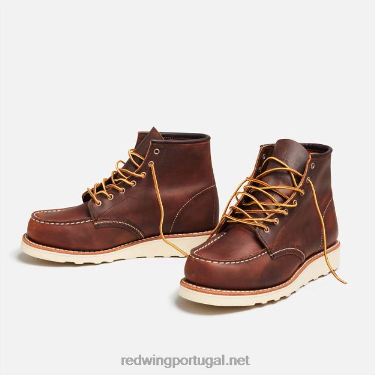 cobreRed Wing Heritage - estilo 3353 Bota clássica feminina moc de 6 polegadas em couro legado F2TL2189