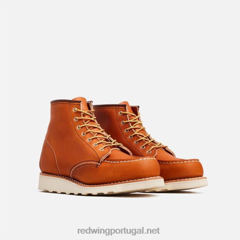 ouroRed Wing Heritage - Estilo 3373 Bota feminina clássica moc de 6 polegadas em couro border F2TL2187