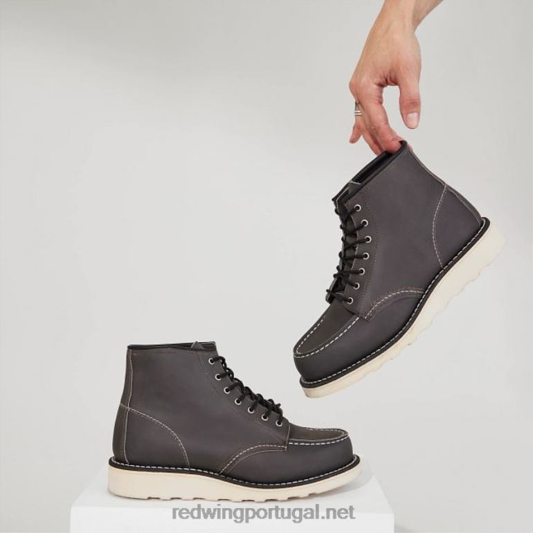 pedraRed Wing Heritage - estilo 3425 Classic Moc Bota Feminina em Couro Legado Castanho F2TL2196