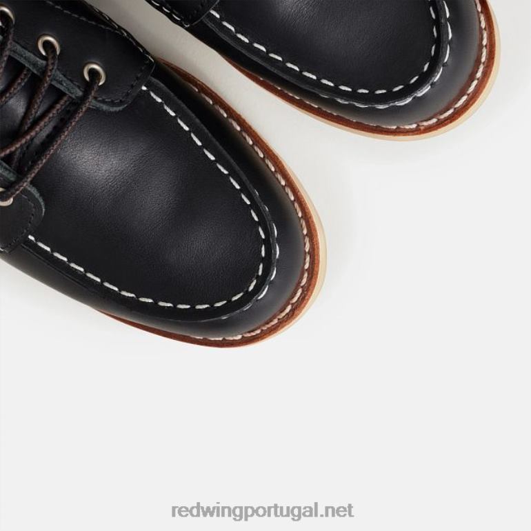pretoRed Wing Heritage - Style 3428 Bota feminina clássica moc de 6 polegadas em couro áspero e resistente F2TL2188