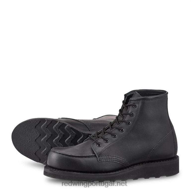 pretoRed Wing Heritage - estilo 3377 Bota feminina clássica moc de 6 polegadas em couro mohave F2TL2194