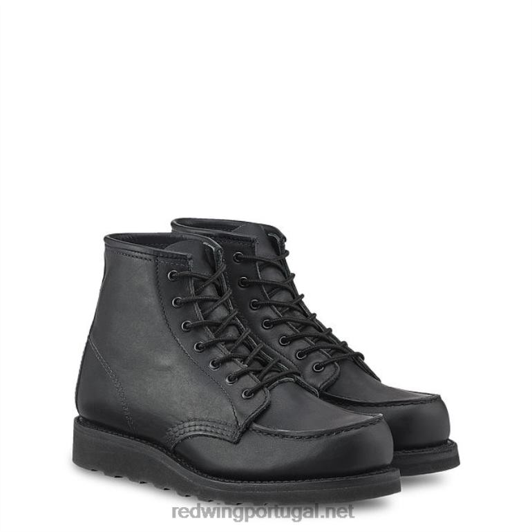 pretoRed Wing Heritage - estilo 3377 Bota feminina clássica moc de 6 polegadas em couro mohave F2TL2194