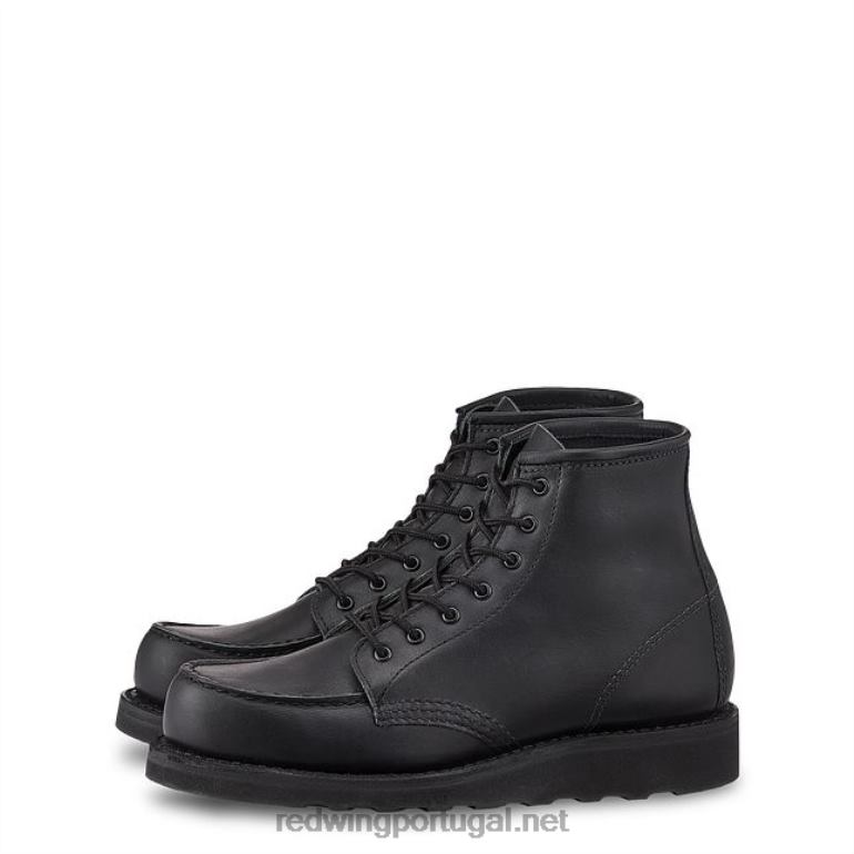 pretoRed Wing Heritage - estilo 3377 Bota feminina clássica moc de 6 polegadas em couro mohave F2TL2194