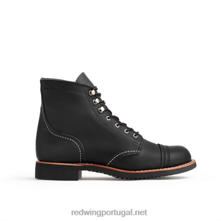 pretoRed Wing bota feminina Heritage - estilo 3364 iron ranger em couro acampo F2TL2185