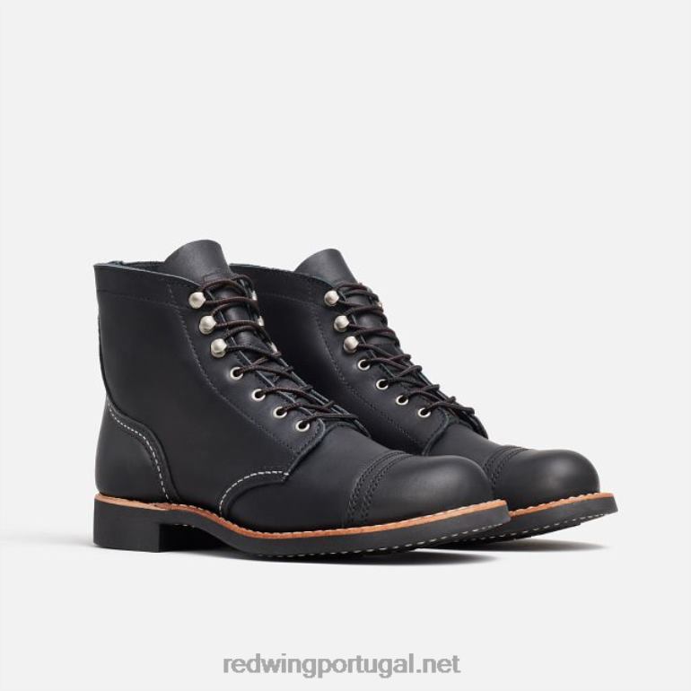 pretoRed Wing bota feminina Heritage - estilo 3364 iron ranger em couro acampo F2TL2185
