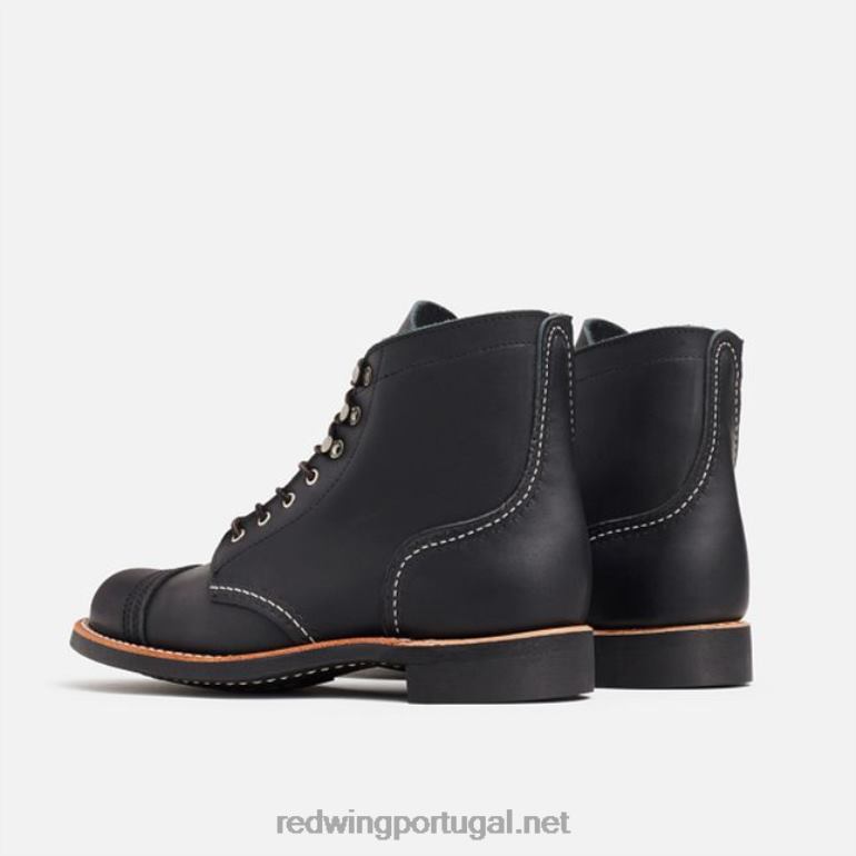 pretoRed Wing bota feminina Heritage - estilo 3364 iron ranger em couro acampo F2TL2185
