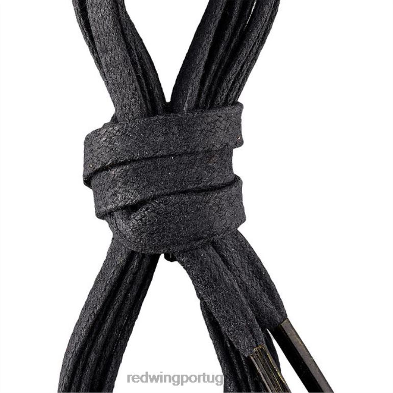 pretoRed Wing estilo 98004 Renda plana fina encerada de 54 polegadas renda unissex em algodão encerado F2TL2236