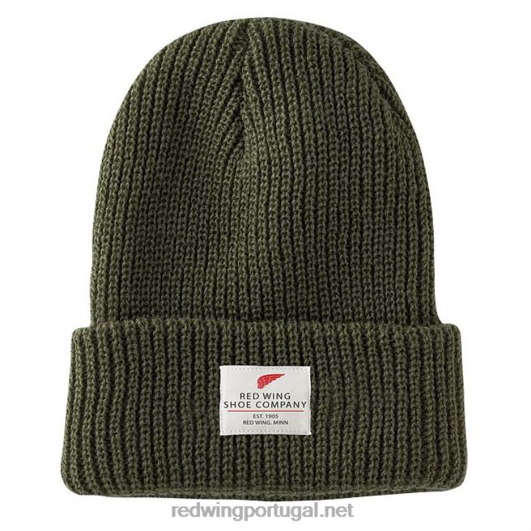 Exército verdeRed Wing estilo 97454 gorro de tricô com logotipo de asa unissex chapéu de relógio de tricô F2TL2276