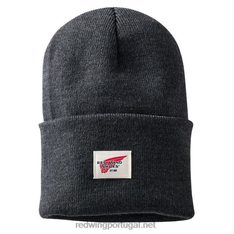 MescladoRed Wing estilo 97435 gorro de tricô com logo unissex e relógio de tricô em urze F2TL2262