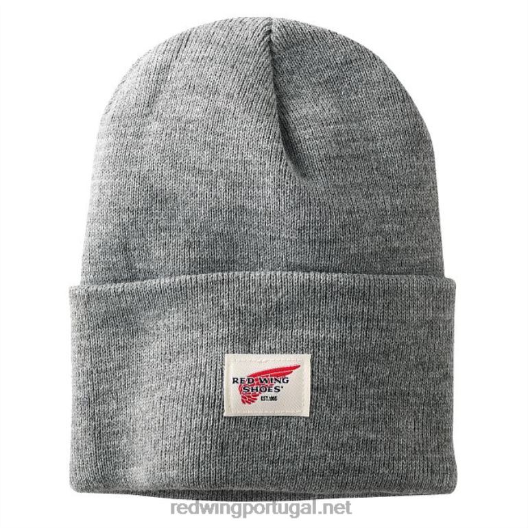 MescladoRed Wing estilo 97436 gorro de tricô com logo unissex chapéu de relógio de tricô F2TL2263